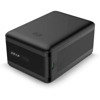 Image de Powerbank Ksix Mini Lithium Polymère 10 000 mAh W Câble USB A vers C inclus Charge simultanée Noir (Nano, 30 mAh)