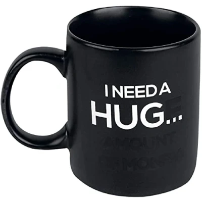 Image de Mugs I Need A Hug Thermoréactif Noir