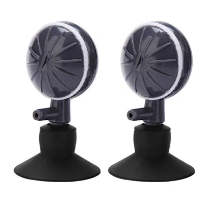 Image de Lot de 2 Pierres à air Bulles rotatives réglables Diffuseur d&#039;oxygène avec ventouses pour Aquariums Pompe hydroponique