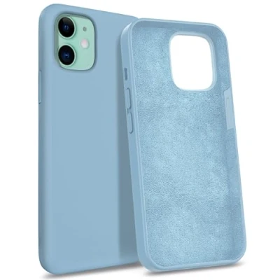 Image de MyGadget Coque Compatible avec Apple iPhone 11 Case Protection Rigide Anti Choc Doublure Microfibre Bleu Clair