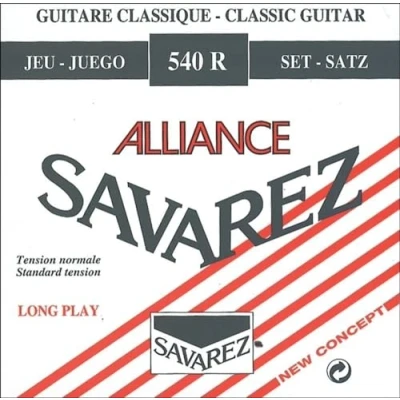 Image de Savarez 540R Jeu de 6 cordes pour guitare classique en carbone Tension normale Multi