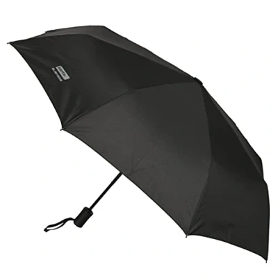 Image de Safta Business Black Parapluie pliant automatique, 8 panneaux, tiges métalliques, confortable et polyvalent, qualité résistance, 33 62 cm, matériau polyester, Noir, Estándar, décontracté