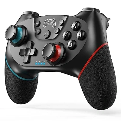 Image de Diswoe Manette sans Fil pour Switch Lite et PC, 6 Axes, avec Bluetooth Turbo Double Moteur