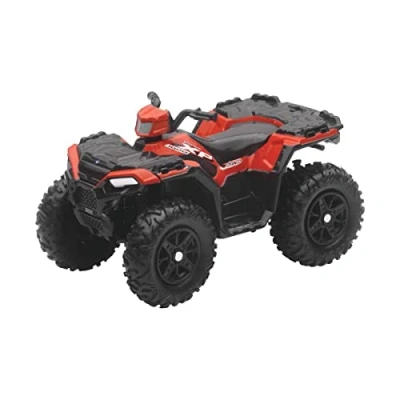 Image de New Ray Réplique Miniature Polaris Sportsman XP Véhicule Tout Terrain Modèle Réduit De Collection Et Jeu Pour Les Fans Quad Rouge 2018 07363