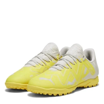 Image de PUMA Future Play TT Jr Chaussure de Piste d&#039;athlétisme, Gris (Sedate Gray Asphalt Yellow Blaze), 31 EU