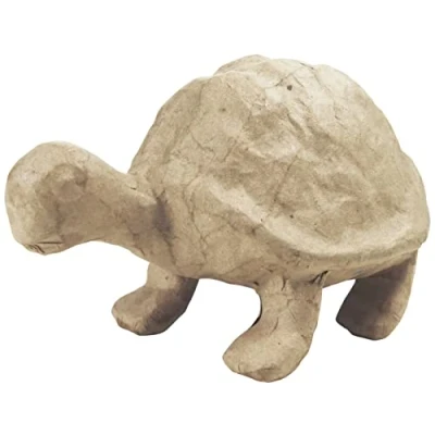 Image de Décopatch SA122O Un support en papier brun mâché 16x9,5x10 cm, Tortue