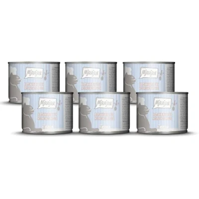 Image de MjAMjAM nourriture humide premium pour chats dinde blanchie avec moules en sauce, pack de 6 (6 x 185 g), sans céréales supplément viande