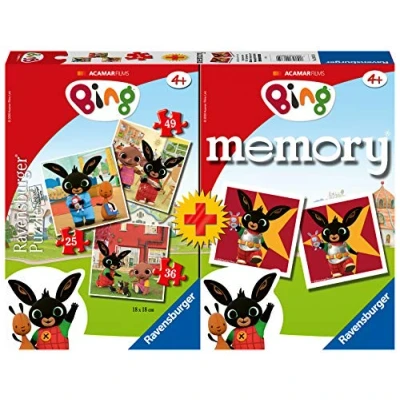 Image de Ravensburger 20675 9 Multipack Memory et Puzzle de Bing, Jeu pour Enfants, Âge recommandé 4+