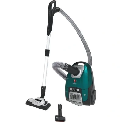 Image de Hoover HE530ALG Aspirateur Traineau avec Sac, Puissant, Silencieux 65dBA, Brosse Spécial Animaux et Allergies ions d’argent, Puissance Variable, Filtre Hepa 13, 4L, 850W, Accessoires Embarqués, Vert