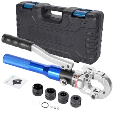 Image de AMZCNC Pince à sertir professionnelle TH Kontur 16 20 26 32 Kit d&#039;outils de pressage pour tubes composites avec raccords du filetage TH16, TH20, TH26, TH32
