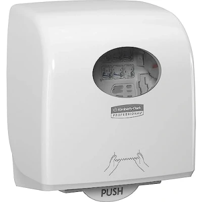 Image de Distributeur d’essuie mains en rouleaux Aquarius Slimroll 7955 1 x blanc à fixation murale