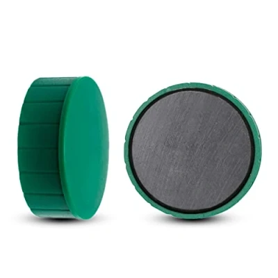 Image de MAUL Aimant MAULsolid, Lot de 2 Gros Aimants Puissants à Usage Multiple, Ronds au design Moderne, 38 x 15, 5 mm, Charge Jusqu&#039;à 2, kg, Verts