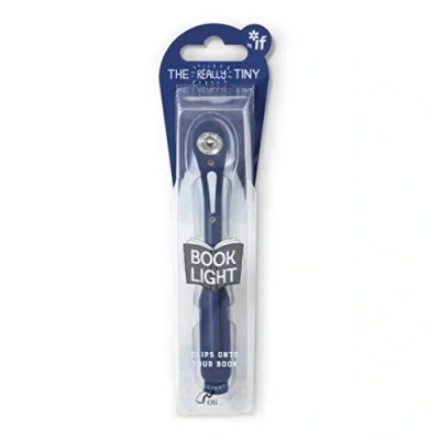 Image de IF Really Tiny Lampe de lecture compacte pour livres au lit Bleu marine
