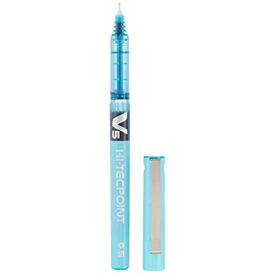 Image de Pilot Hi Tecpoint V5 Liquid Ink Roller Pen Turquoise Fine Point (Box of 12 units)