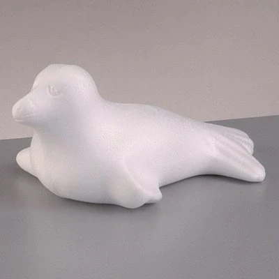 Image de Efco Phoque en polystyrène, Longueur 17cm, Largeur 8cm, Otarie Styro à customiser