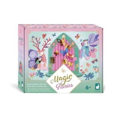 Image de Janod Porte en Bois à Décorer Thème Fées A Peindre &amp; Les Atelier du Calme Kit Loisir Créatif Enfant Développement Créativité et Concentration Dès 6 Ans J09169