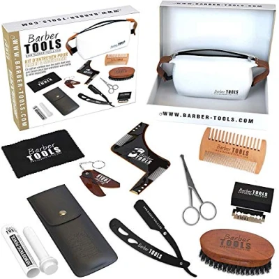 Image de Kit/Set/Coffret d&#039;entretien et de soin pour barbe rasage. ✮ BARBER TOOLS (kit2)