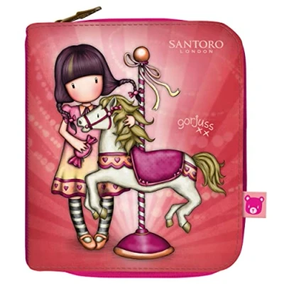 Image de safta, Portefeuille Gorjuss Fairground « Carousel » 10 x 12 3 cm Mixte Enfant, Multicolore, Taille Unique