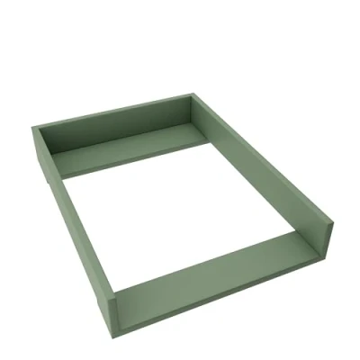 Image de regalik Plan à Langer pour Kullen d&#039;IKEA, Extension Commode de 40 cm, Amovible, avec Façades Droites, Vert, Matériau ABS 1 mm, 72 cm x 54