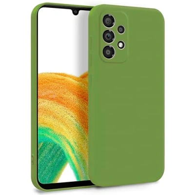 Image de MyGadget Coque pour Samsung Galaxy A33 5G Case Silicone Souple &amp; Soft Doublure Microfibre Cover TPU Protection Extra Fine Légère Vert