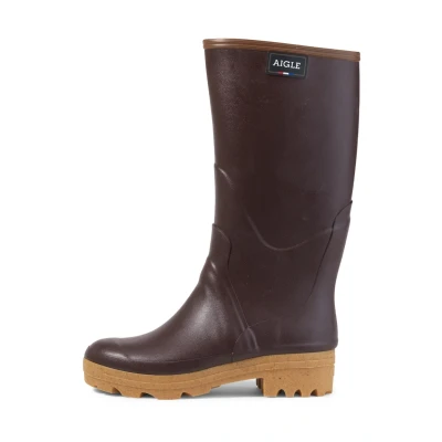 Image de Aigle Chambord Bottes en caoutchouc, Femme, Taille: 40, Burgundy Caoutchouc naturel