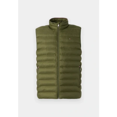 Image de Tommy Hilfiger Veste sans Manches Homme Packable Recycled Vest Col Montant, Vert (Huntsman Green), XS