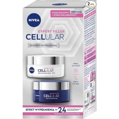 Image de NIVEA 2 pack Expert Filler Cellular Kit de Remplissage Crème Jour et Nuit, x 50 ml