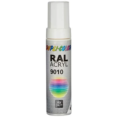 Image de Duplicolor 677250 Stylo de Retouche Peinture à Effet/Fluorescent DS 9010, Blanc Pur Brillant, 12 ml