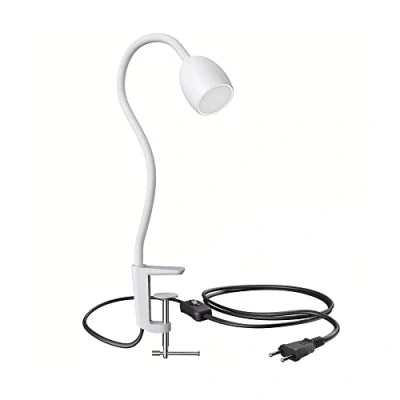 Image de ledscom.de Lampe de serrage GU10 KLUK avec col cygne, blanc incl. GU10, variateur à 3 niveaux, chaud, W,