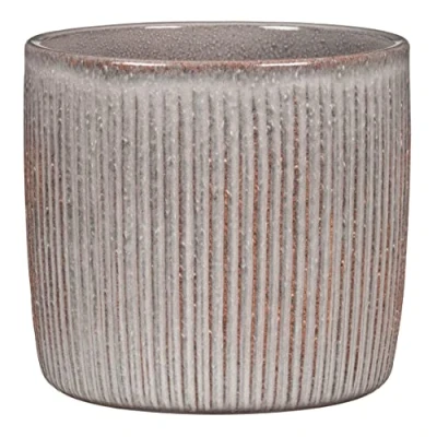 Image de Scheurich Solido Linea Pot de fleurs en céramique, couleur océan, 21,2 cm diamètre, 19,3 haut, 5,6 l vol.