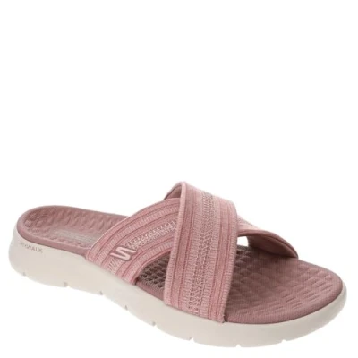 Image de Skechers Femme O t g Womens Sandales Go Walk Flex impressionnées, Textile Mauve, 35 EU