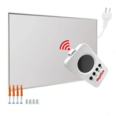 Image de Mephisto Chauffage mural infrarouge avec télécommande et thermostat Wi Fi 300 1200 W, puissance : 1000 pieds sans