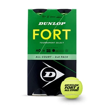 Image de Dunlop FORT ALL Court 8 PACK Unisex Equipement de tennis, Taille: One Size, Gelb