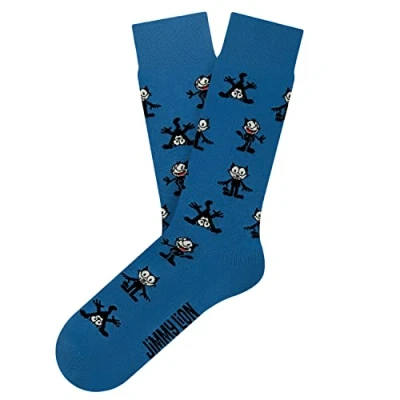 Image de Jimmy Lion Felix Chaussettes pour homme et femme Motif Bleu, Pattern 36 40