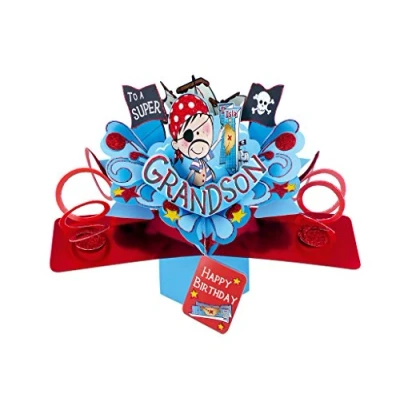 Image de Second Nature Pop Ups &quot; Pirate Grandson&quot; carte d&#039; anniversaire