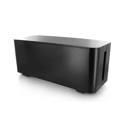 Image de LIFEBOX Coffret de Rangement câbles et multiprises Taille Moyenne Noir