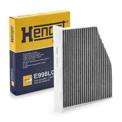 Image de HENGST FILTER E998LC Filtre d&#039;habitacle à charbon actif 271 213 58 VOLKSWAGEN: Golf 5, Caddy 3, Touran I, AUDI: TT Coupe, A3 Sportback