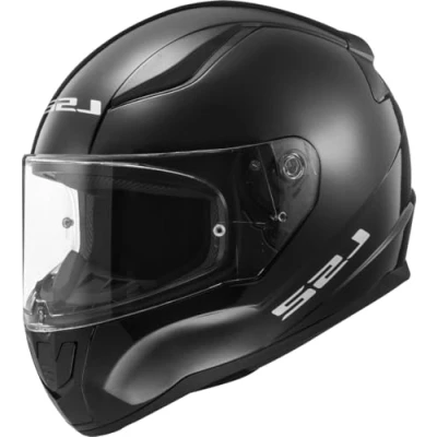 Image de LS2, Casque Moto Intégral Rapid II Solid Noir Verni, XL