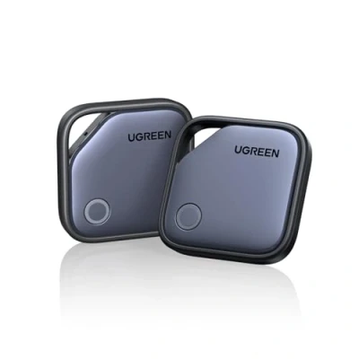 Image de UGREEN FineTrack S Smart Finder Tag Traceur Bluetooth Galaxy Uniquement 18 Mois Batterie Localisateur Objets Compatible avec SmartThings pour Wallet Valises Portefeuilles Clés Bagages Sacs Lot de 2