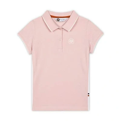 Image de ROLAND GARROS Polo Fille Manches Courtes Logo Enfant Marque Coloris Rose avec Brodé en Coton 2 Ans 3 RPOG0120 ROS 2/3A