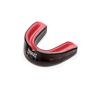 Image de Everlast Mouthguard EverShield Double protège Dents Mixte, Noir/Rouge, Taille Unique
