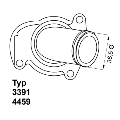 Image de WAHLER 4459.92D Thermostat d&#039;eau 92 avec joint d&#039;étanchéite OPEL: Corsa D 3/5 portes, Meriva A, Astra H VAUXHALL: Mk1, Mk2