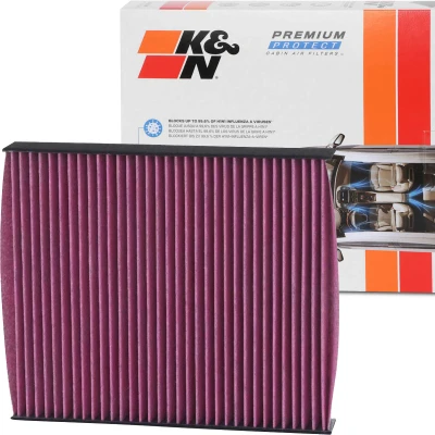 Image de K&amp;N Filters DVF5052 Filtre d&#039;habitacle à charbon actif 215mm 29mm carré TOYOTA: Hilux VIII Pick up, Corolla XII Break, RAV4 V, LEXUS: ES VII