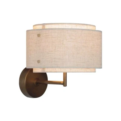 Image de DFTP by Nordlux Applique murale Takai avec abat jour tissu double