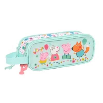 Image de safta 812281747 Trousse Double Peppa Pig Cosy Corner 21 x 8 6 cm, Multicolore, Standard (812290513)
