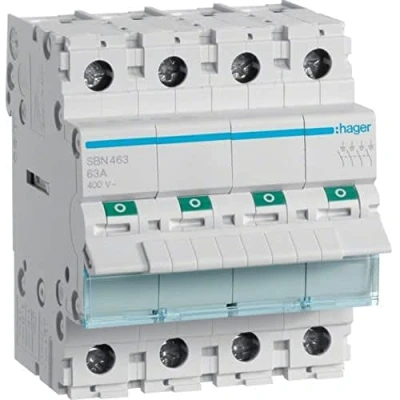 Image de Hager sb Interrupteur modulaire coupe 4 pôles 63a