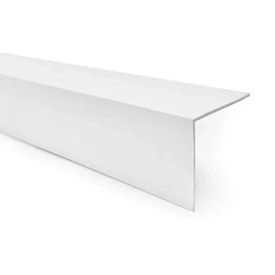 Image de Quest Cornière PVC 20x20mm, autoadhésive, protection d&#039;angles et de bords, rigide blanc, 150cm