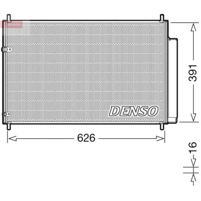 Image de DENSO DCN50041 Condenseur De Clim avec déshydrateur R 134a TOYOTA: Avensis III Berline, Auris 5 portes, Verso