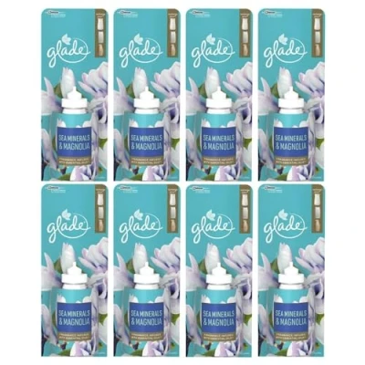 Image de glade Sense and Spray Lot de 8 recharges 18 ml Minéraux marins et magnolia
