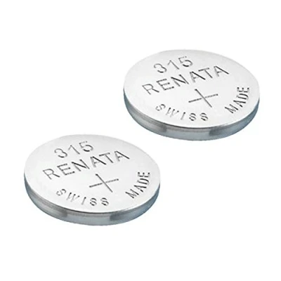 Image de 2 piles Renata pour montre Faites en Suisse La cellule des ne contient pas de mercure Pile bouton 1,55 V Longue durée Plusieurs modèles disponibles